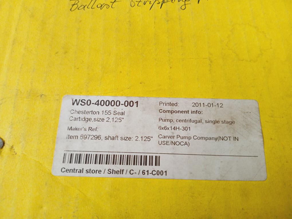 Chesterton 155 Single Cartridge Seal Kit