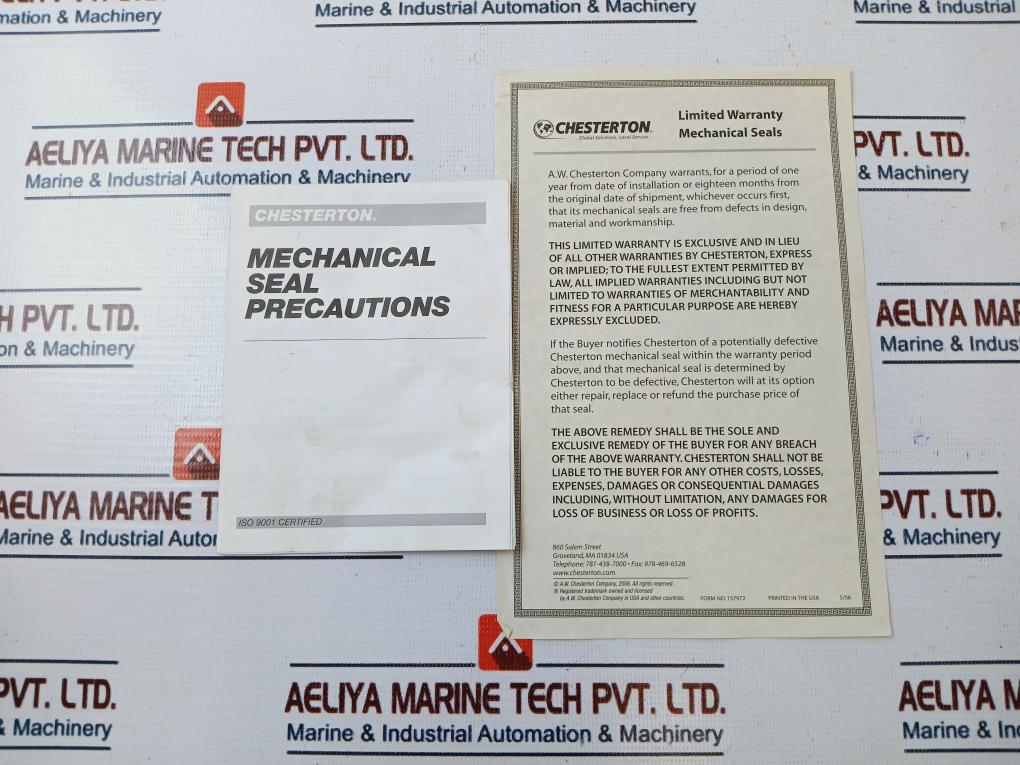 Chesterton 155 Single Cartridge Seal Kit