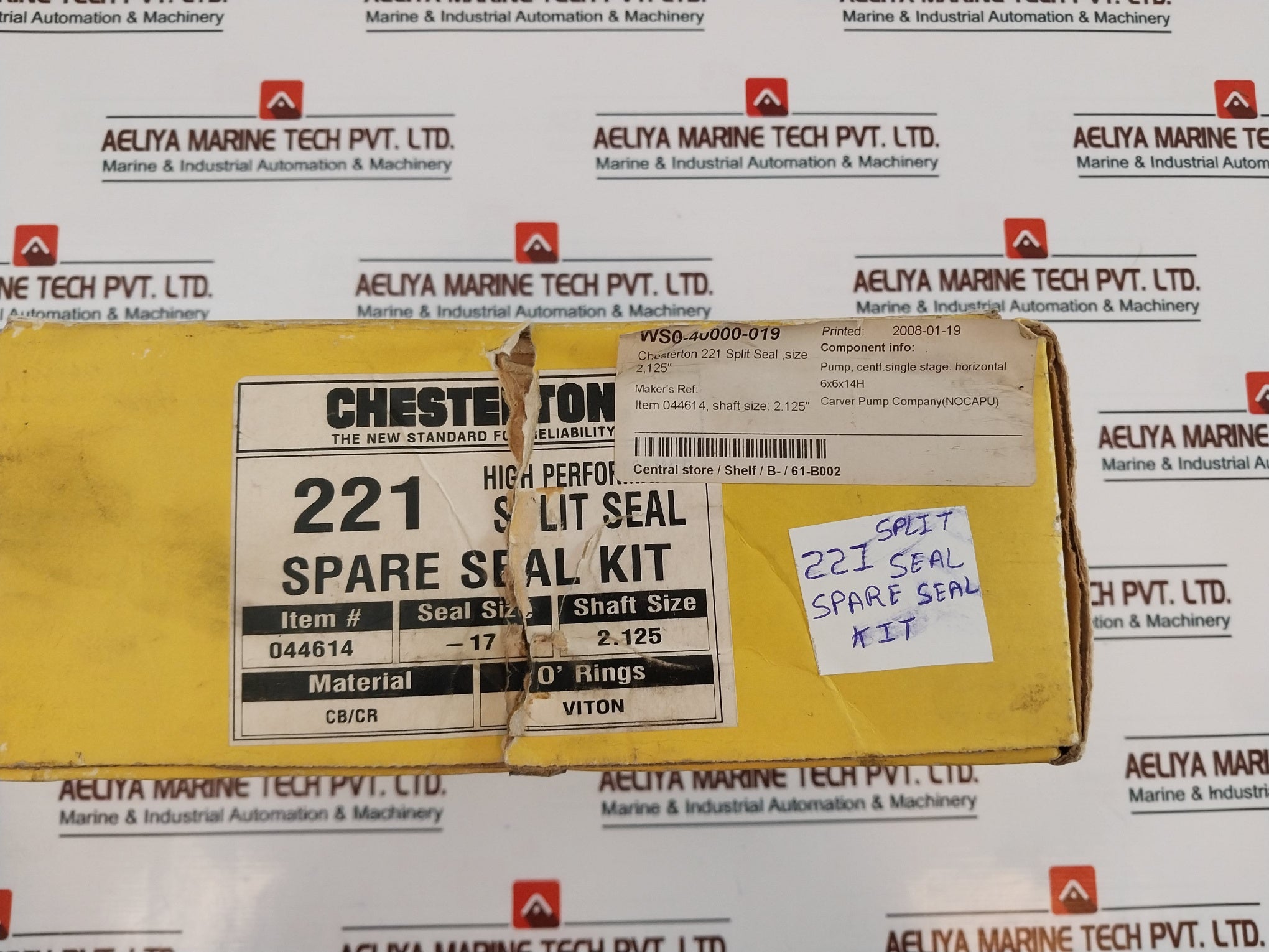 Chesterton 221 Split Seal High Performance Mechanical Spare Seal Kit 044614