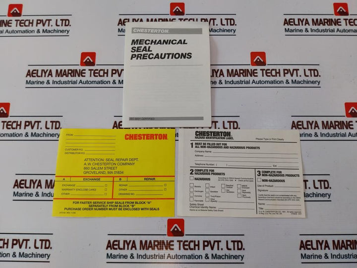Chesterton 442 Gemini Split Mechanical Seal O Ring Kit 678340 Rev: A