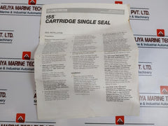 Chesterton 681319 155 Single Cartridge Stationary Seal Kit