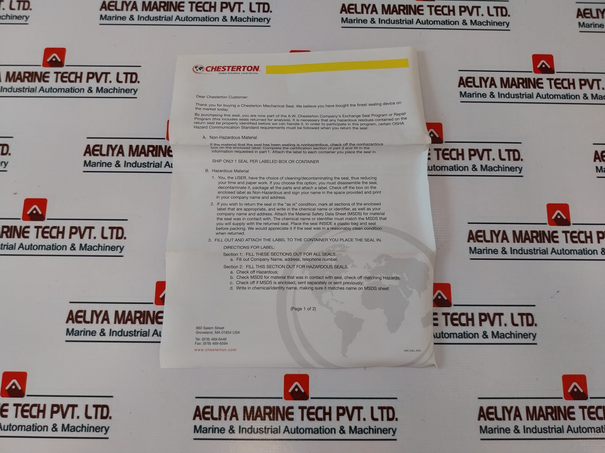 Chesterton 732-39/40 Su Tc Stationary O-ring Seal Kit Size 39/40 Shaft Size 4