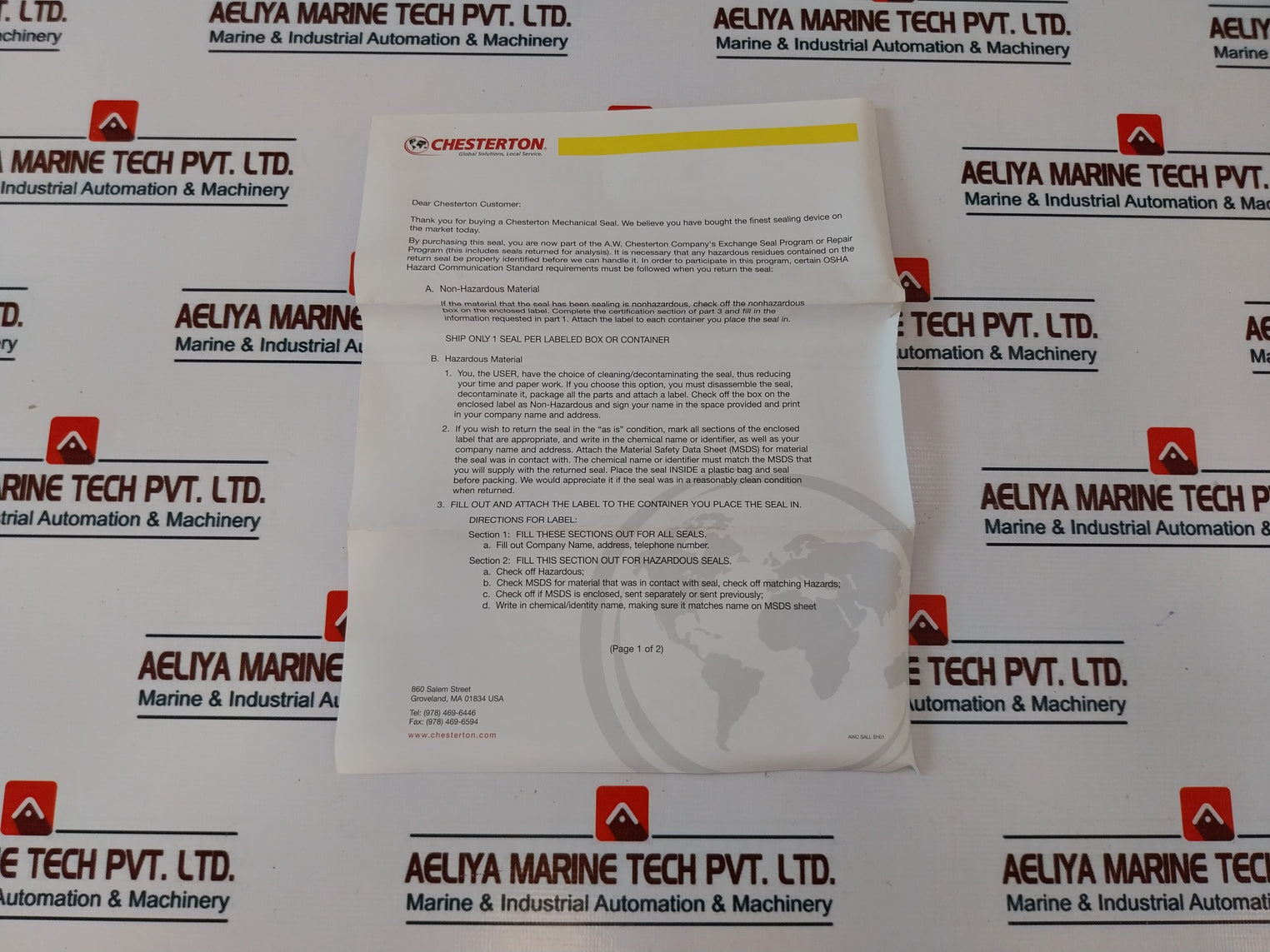 Chesterton 732-39/40 Su Tc Stationary O-ring Seal Kit Size 39/40 Shaft Size 4