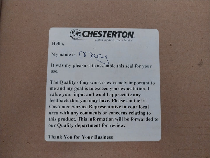 Chesterton 732-39/40 Su Tc Stationary O-ring Seal Kit Size 39/40 Shaft Size 4