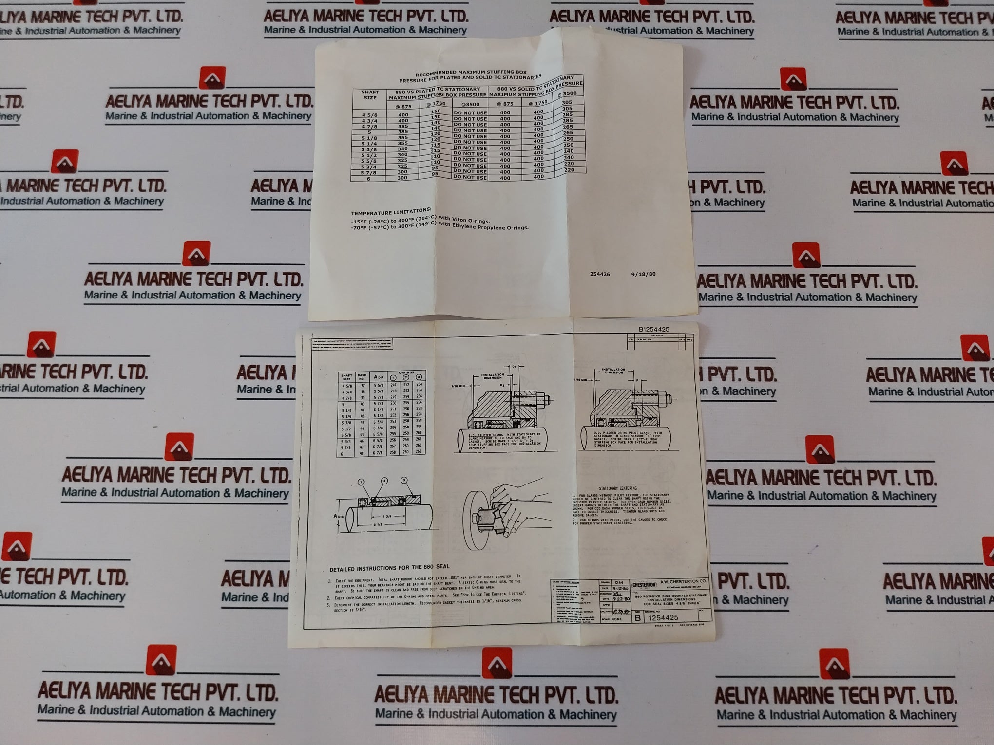 Chesterton 732-39/40 Su Tc Stationary O-ring Seal Kit Size 39/40 Shaft Size 4