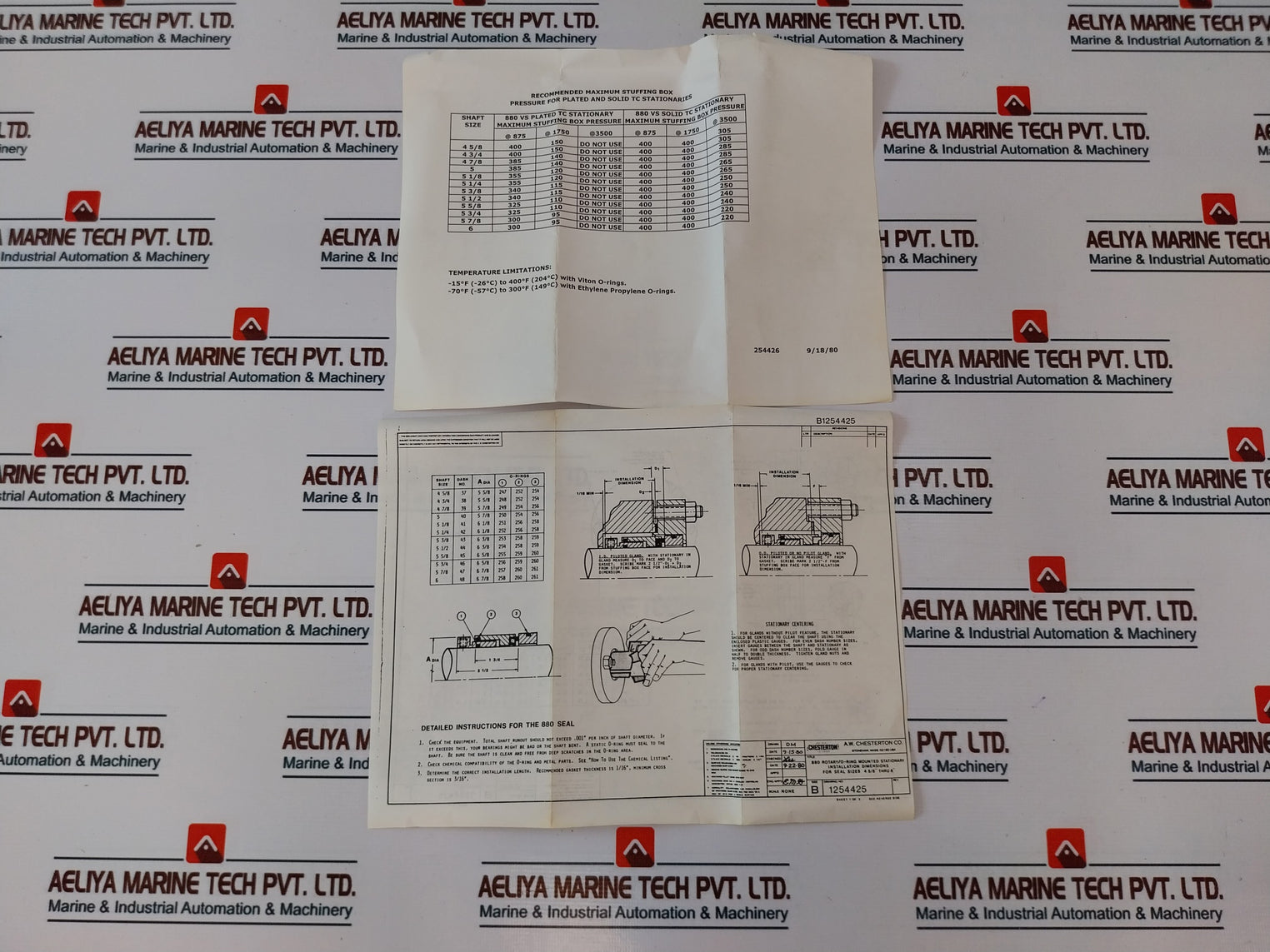 Chesterton 732-39/40 Su Tc Stationary O-ring Seal Kit Size 39/40 Shaft Size 4