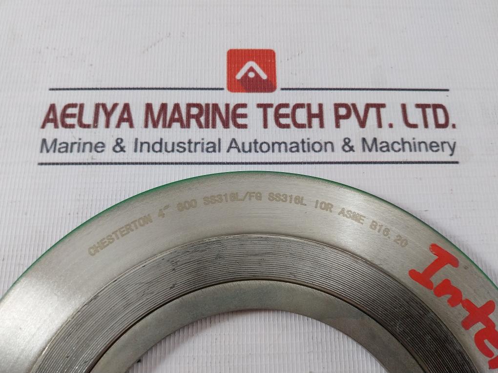 Chesterton Asme B16.20 Spiral Wound Gasket 4” 600 Ss316L/Fg