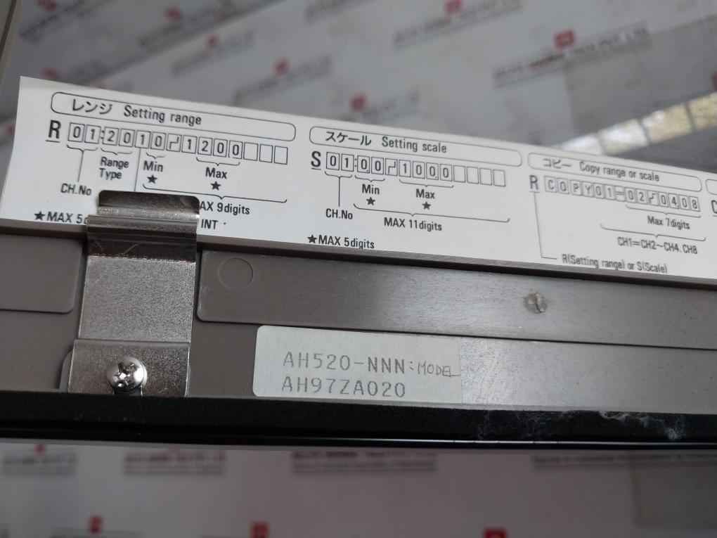 Chino Ah Hybrid Memory Recorder Ah97Za020 25Mm/H Rev.C Ah520-nnn