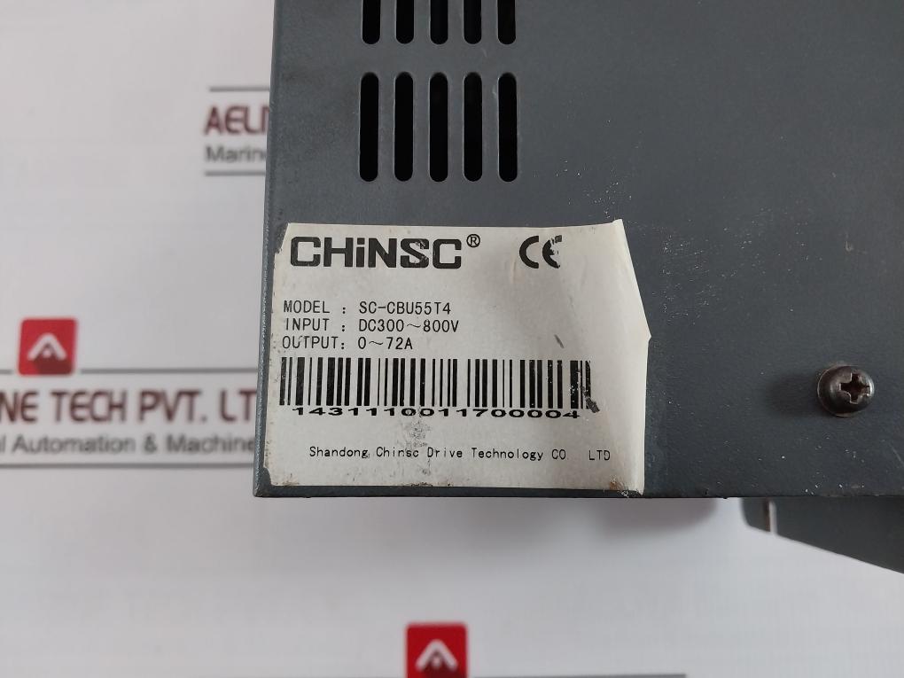 Chinsc Sc-cbu55T4 Regenerative Braking Unit Dc300-800V V 1.0 Hg1605