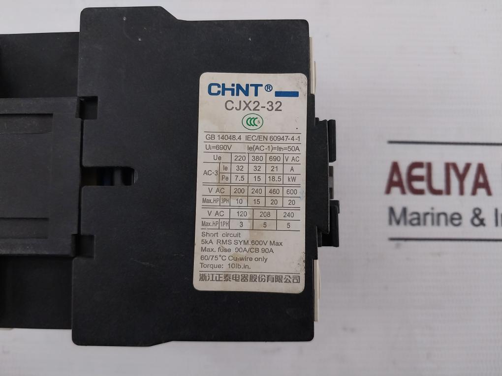 Chint Cjx2-32 Contactor 220V 50Hz 50A