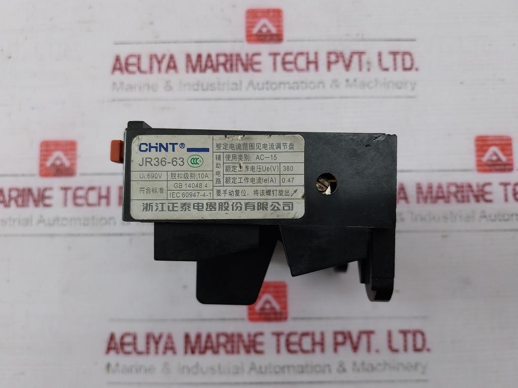 Chint Jr36-63 Thermal Overload Protection Relay Iec 60947-4-1