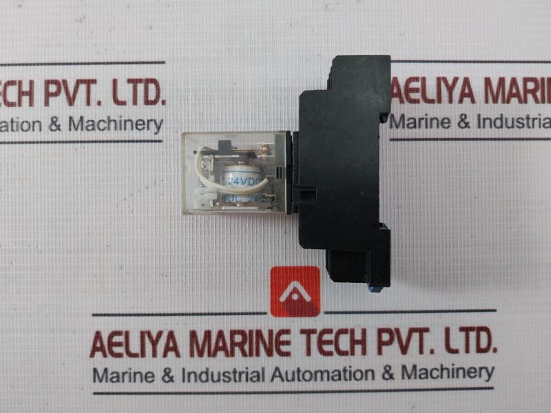 Chint Jzx-22F(D)/4Z Miniature Power Relay With Base 24Vdc Czy14A