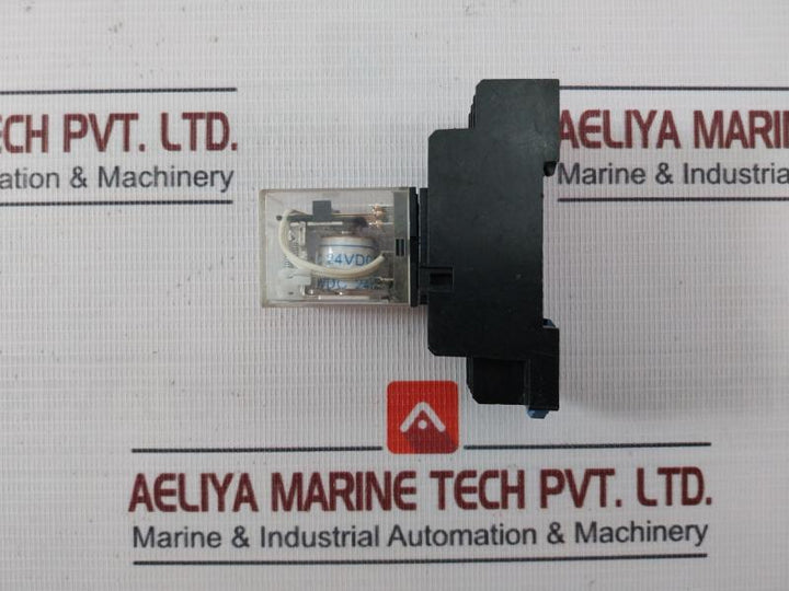 Chint Jzx-22F(D)/4Z Miniature Power Relay With Base 24Vdc Czy14A