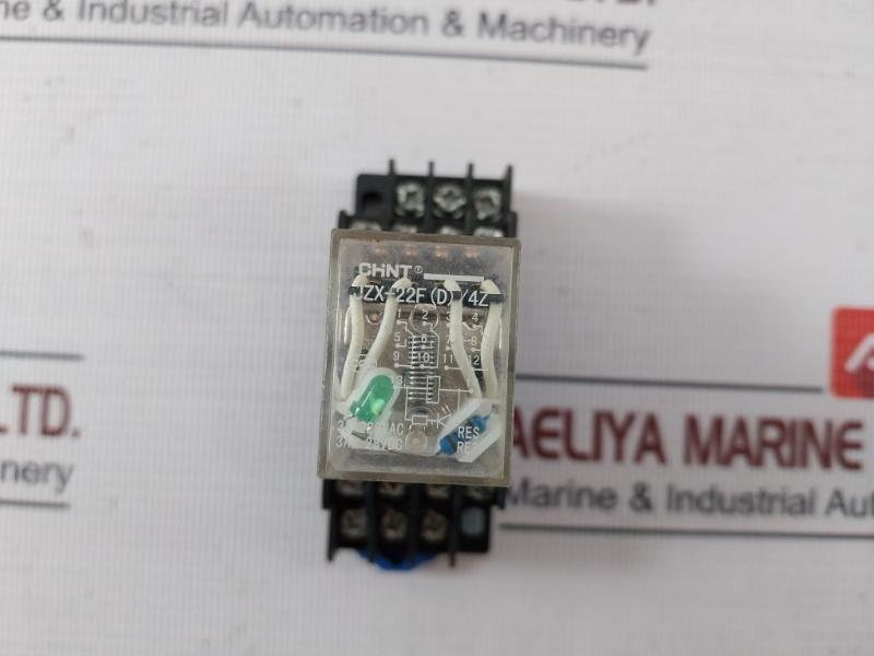 Chint Jzx-22F(D)/4Z Miniature Power Relay With Base 24Vdc Czy14A