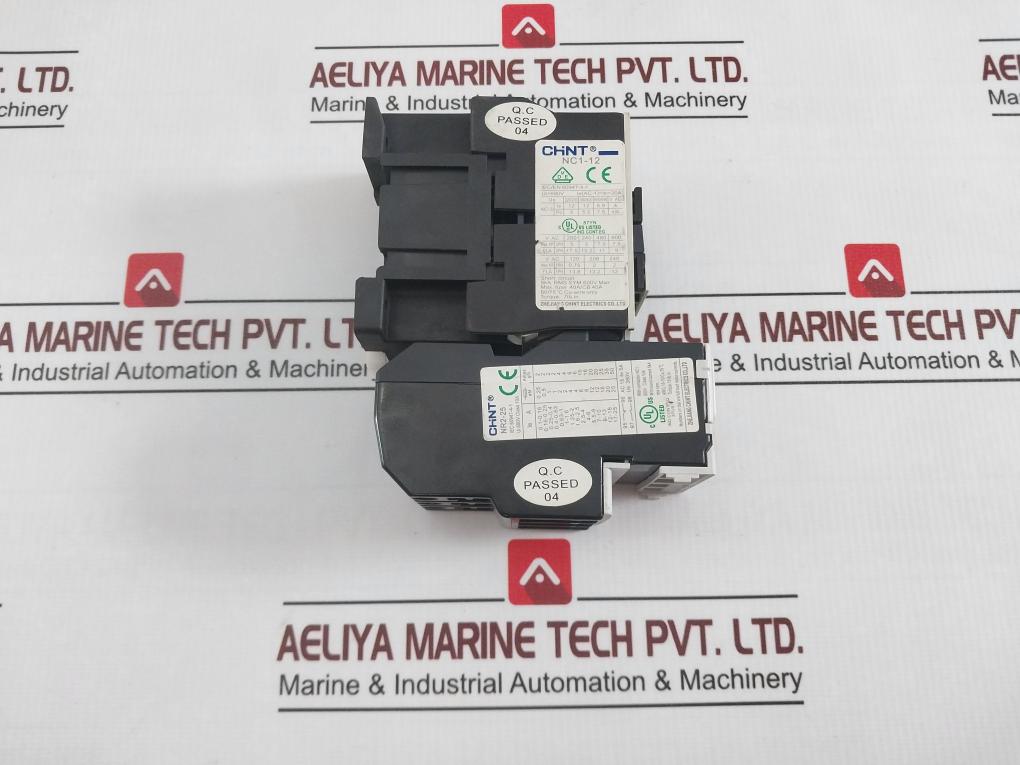 Chint Nc1-1210 Ac Contactor 600V W/ Nr2-25 Thermal Overload Relay 9-13A Assy