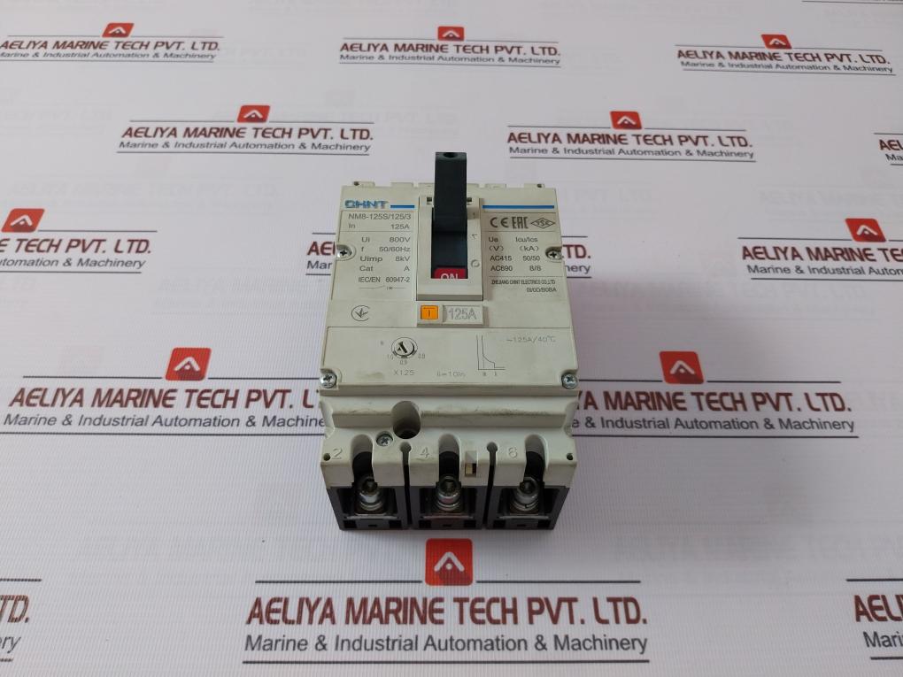 Chint Nm8-125S/125/3 Moulded Case Circuit Breaker 50/60Hz 8Kv 0.8-1.0 125A/40C