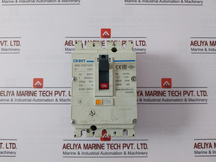 Chint Nm8-125S/125/3 Moulded Case Circuit Breaker 50/60Hz 8Kv 0.8-1.0 125A/40C