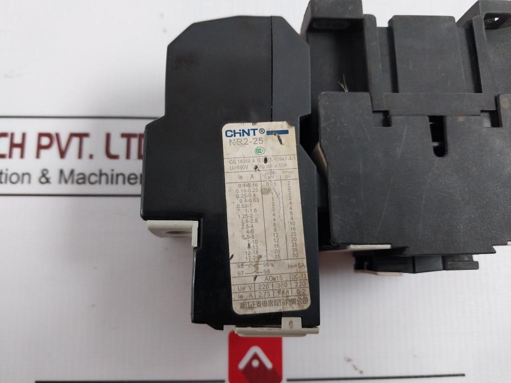 Chint Nr2-25 Ac Contactor With Thermal Overload Relay 220-230V 50-60Hz