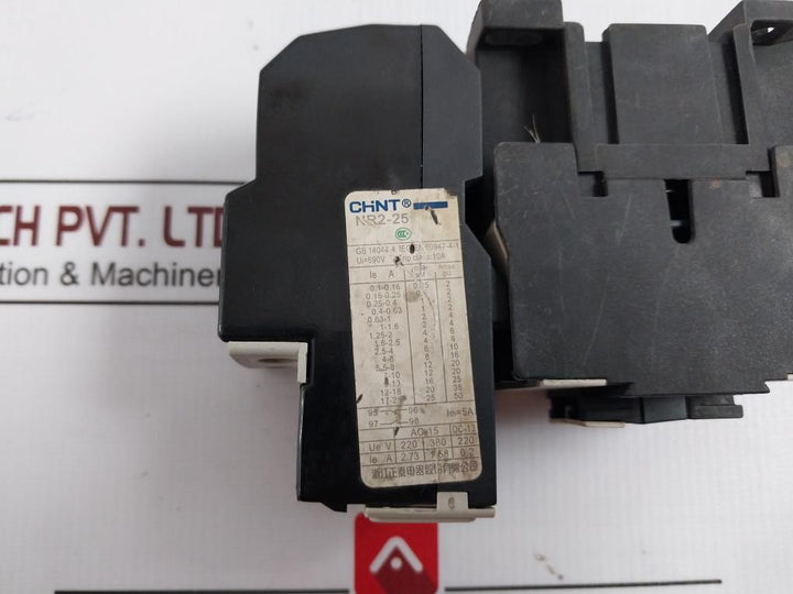 Chint Nr2-25 Ac Contactor With Thermal Overload Relay 220-230V 50-60Hz