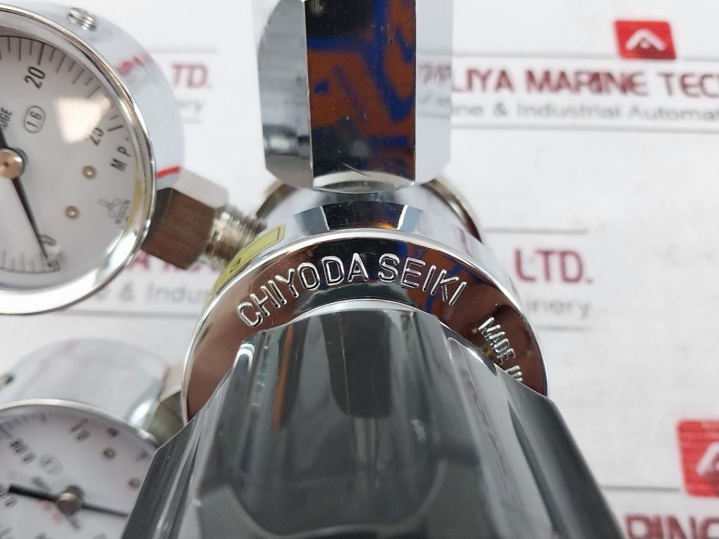 Chiyoda Seiki Bhn-3 High Select Gas Regulator Pressure Gauge 390387 0H7-000-015