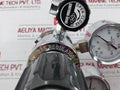 Chiyoda Seiki Bhn-3 High Select Gas Regulator Pressure Gauge 390387 0H7-000-015