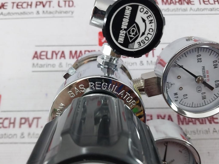 Chiyoda Seiki Bhn-3 High Select Gas Regulator Pressure Gauge 390387 0H7-000-015