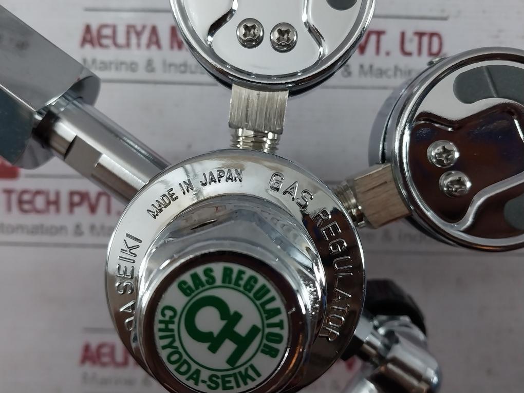 Chiyoda Seiki Bhn-3 High Select Gas Regulator Pressure Gauge 390387 0H7-000-015
