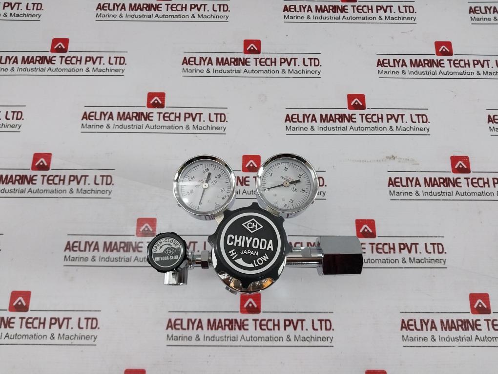 Chiyoda Seiki Bhn-3 High Select Gas Regulator Pressure Gauge 390387 0H7-000-015