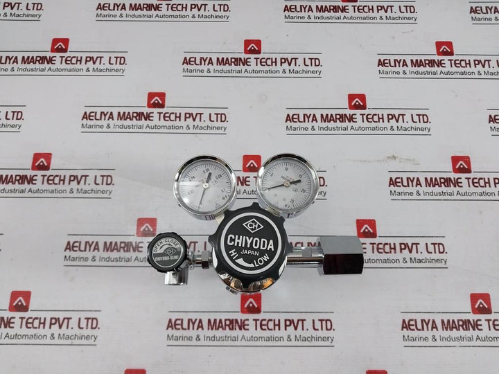 Chiyoda Seiki Bhn-3 High Select Gas Regulator Pressure Gauge 390387 0H7-000-015
