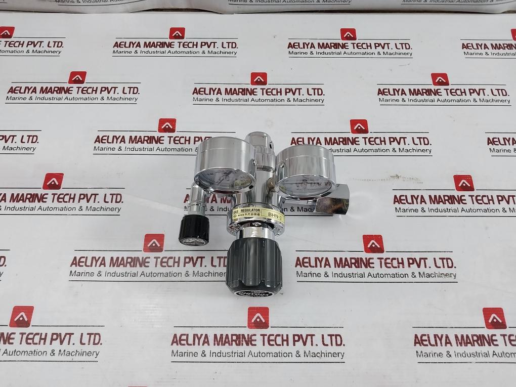 Chiyoda Seiki Bhn-3 High Select Gas Regulator Pressure Gauge 390387 0H7-000-015