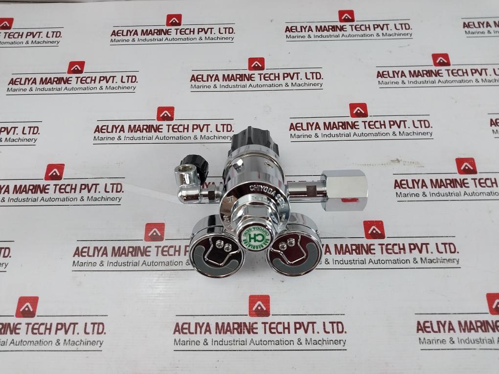 Chiyoda Seiki Bhn-3 High Select Gas Regulator Pressure Gauge 390387 0H7-000-015