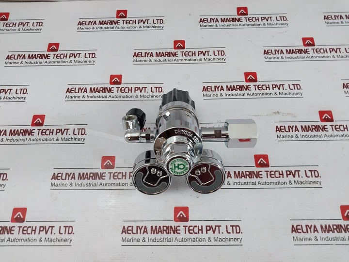 Chiyoda Seiki Bhn-3 High Select Gas Regulator Pressure Gauge 390387 0H7-000-015