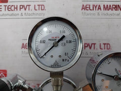 Chiyoda Seiki Bhn-3 High Select Gas Regulator Pressure Gauge 390387 0H7-000-015