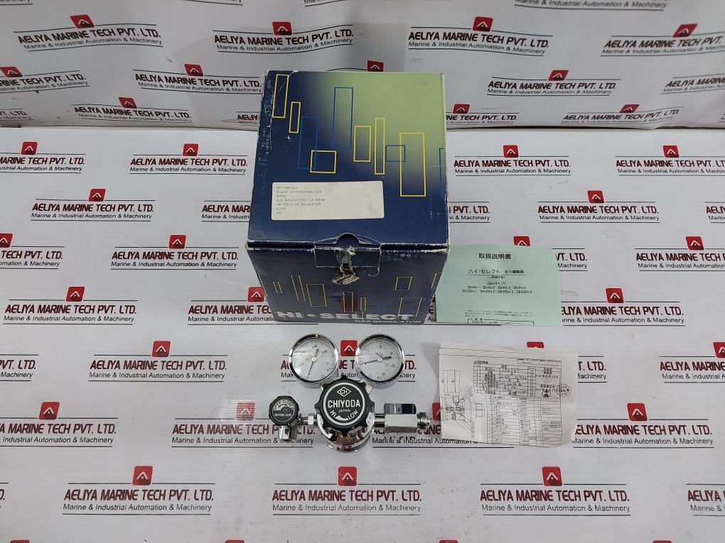 Chiyoda Seiki Bhn-3 High Select Gas Regulator Pressure Gauge A4U