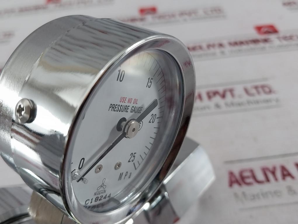 Chiyoda Seiki Bhn-3 High Select Gas Regulator Pressure Gauge A4U