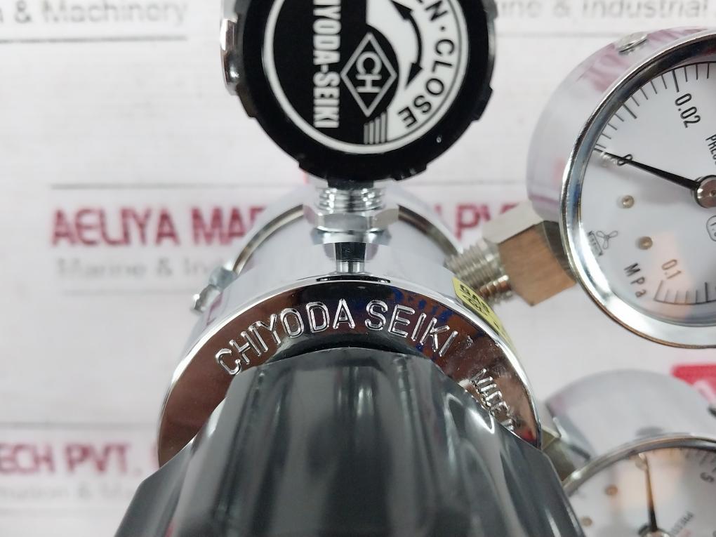 Chiyoda Seiki Bhn-3 High Select Gas Regulator Pressure Gauge A4U