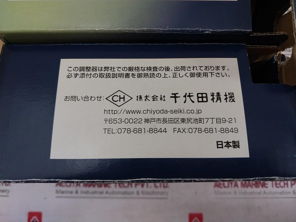 Chiyoda Seiki Bhn-3 High Select Gas Regulator Pressure Gauge A4U