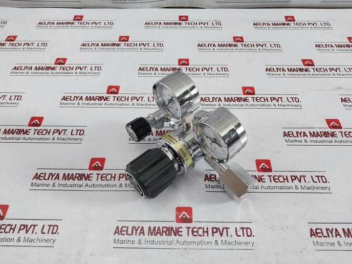 Chiyoda Seiki Bhn-3 High Select Gas Regulator Pressure Gauge A4U