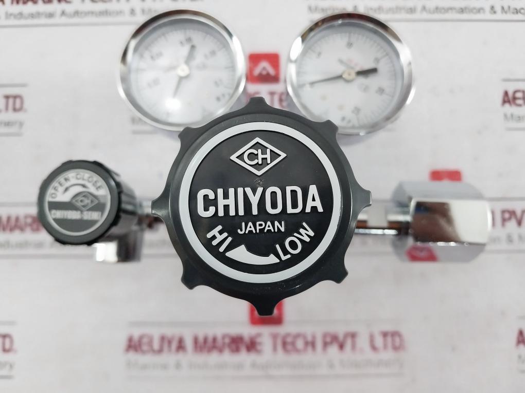 Chiyoda Seiki Bhn-3 High Select Gas Regulator Pressure Gauge A4U