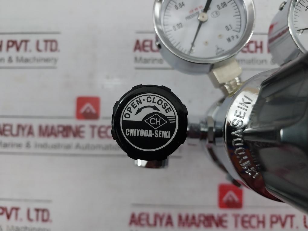 Chiyoda Seiki Bhn-3 High Select Gas Regulator Pressure Gauge A4U