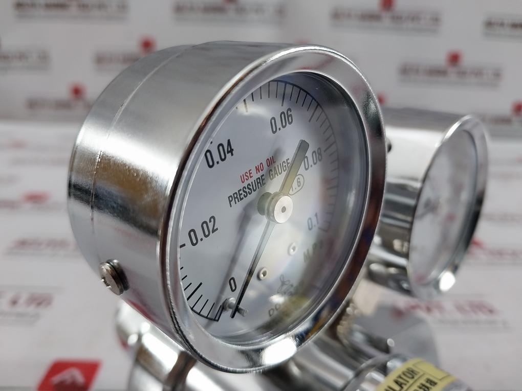 Chiyoda Seiki Bhn-3 High Select Gas Regulator Pressure Gauge A4U