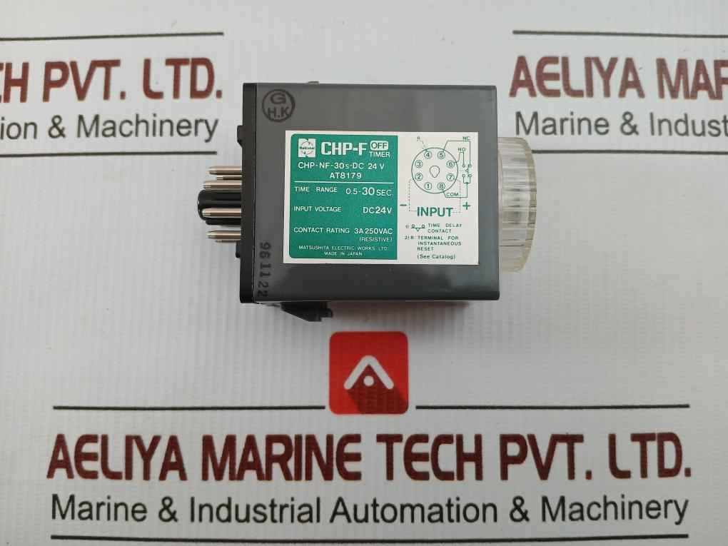 Chp-nf-30S-dc Time Delay Relay Matsushita Electric Dc 24V 0.5 To 30 Seconds