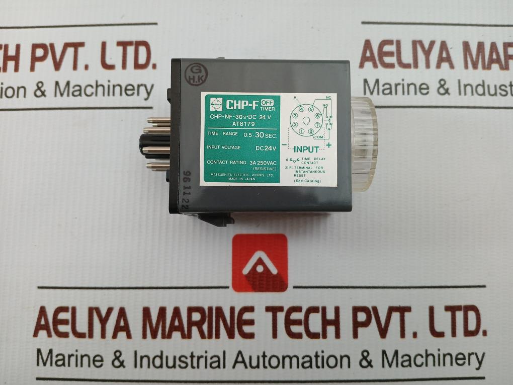 Chp-nf-30S-dc Time Delay Relay Matsushita Electric Dc 24V 0.5 To 30 Seconds