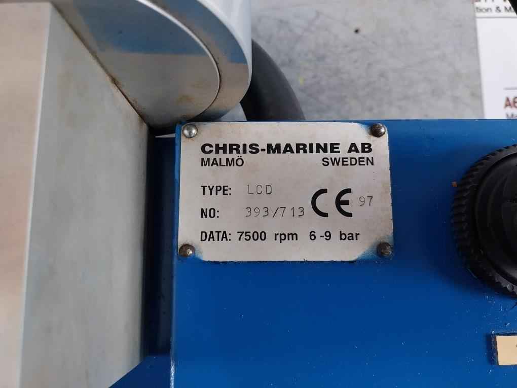 Chris-marine Lcd Lcd Valve Seat Grinding Machine 7500 Rpm 6-9 Bar 0-140 Psi