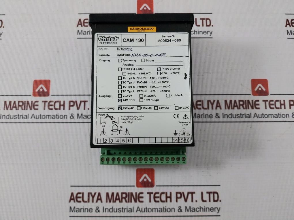Christ Elektronik Cam 130 Digital Panel Meter For Industrial Measuring Device