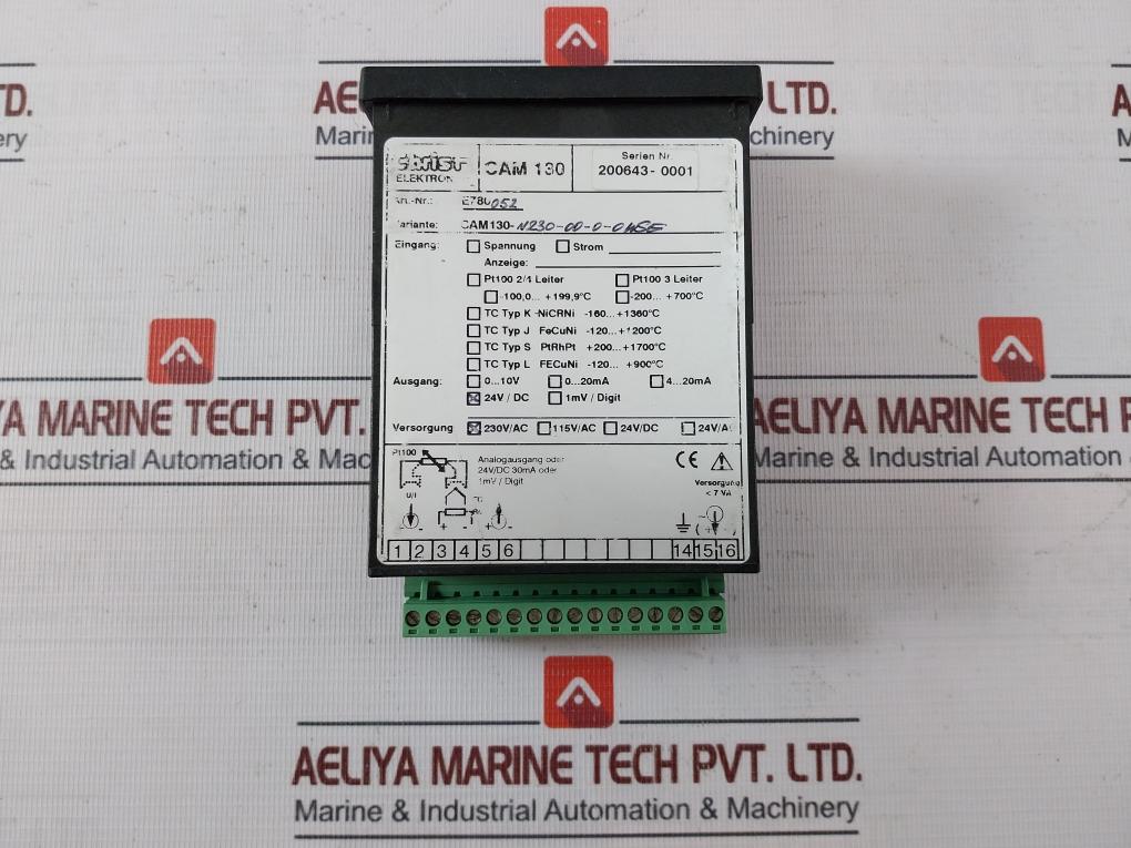 Christ Elektronik Cam 130 Pt100 Digital Panel Meter 24V/Dc 30Ma