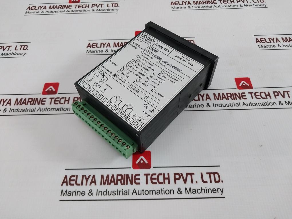 Christ Elektronik Cam 135 Pt100 Digital Panel Meter 90-264V/Ac E781311 7Va