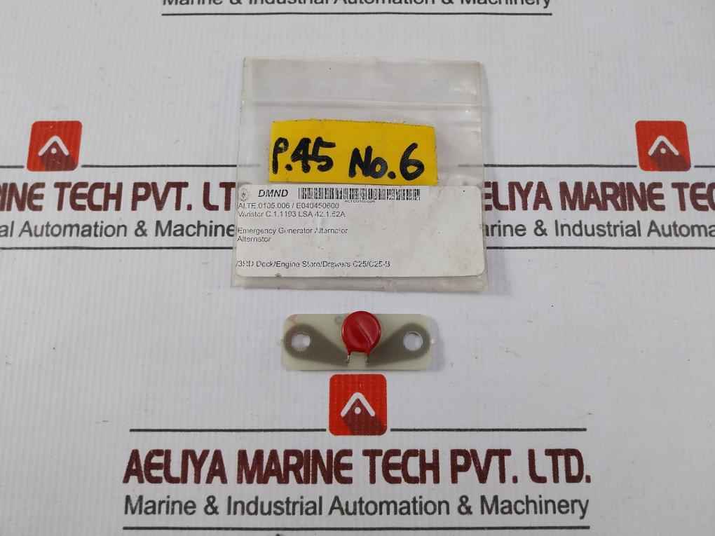 Ci1193 Varistor Surge Protection For Emergency Generator Alternator