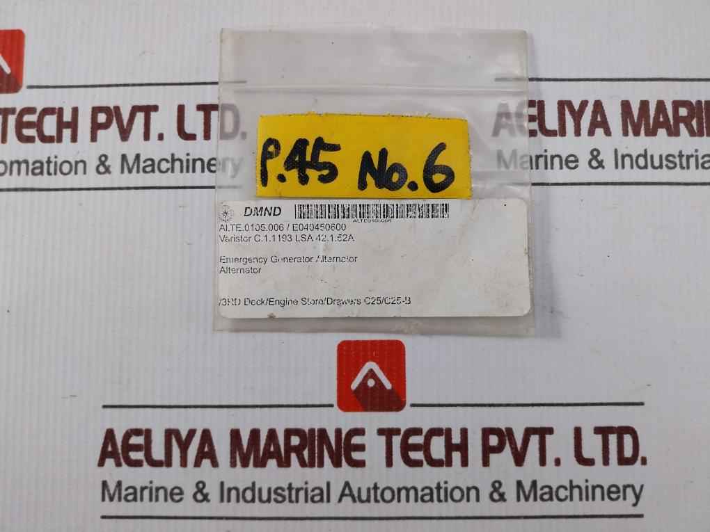 Ci1193 Varistor Surge Protection For Emergency Generator Alternator