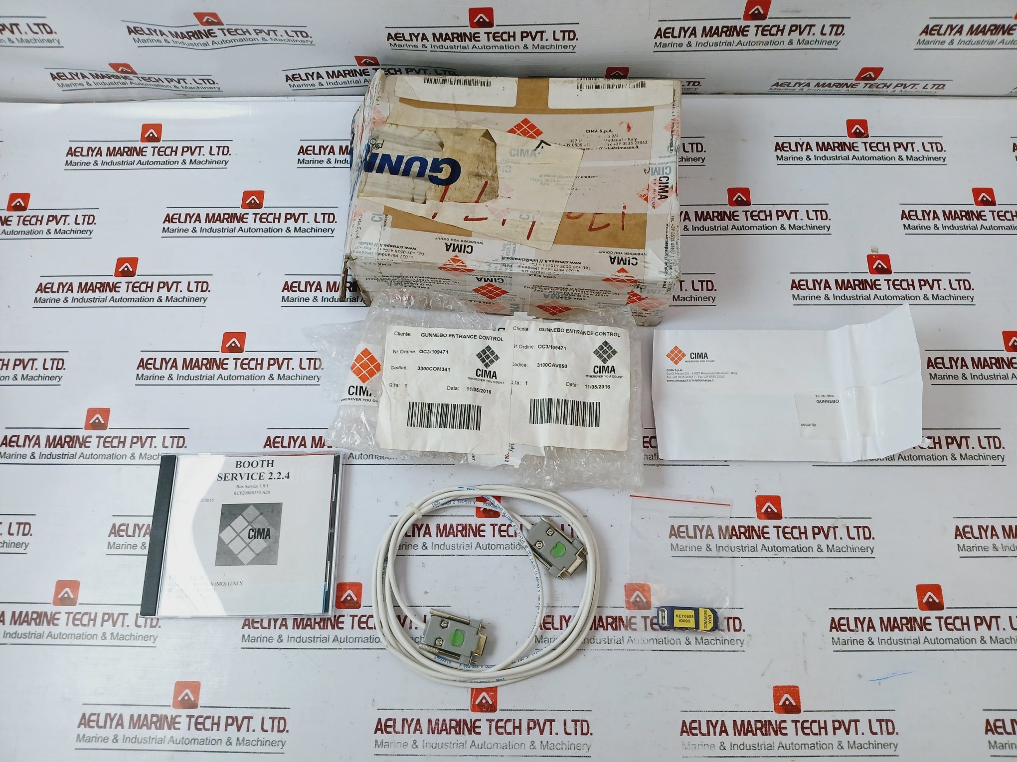 Cima Rcp2000R355.A20 Booth Service Compact Disc Cd-r W/ Alarm Transmission Cable, Key0688 Set